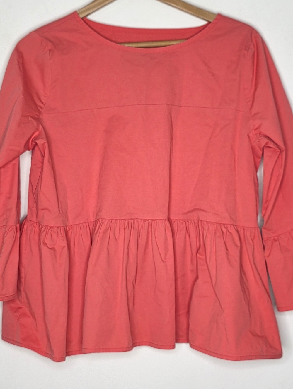 Monica Nera Pink Boat Neck Long Sleeve Top EU 38 / US 8